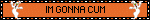 orange blinkie with two ghost icons that says im gonna cum