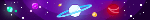 space blinkie with colorful planets